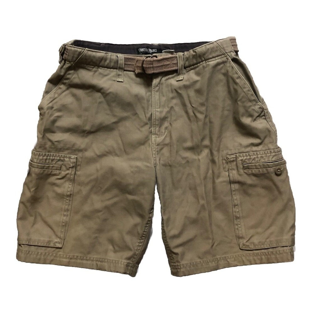 Counter Culture Shorts Men's‎ 34 Tan Vintage Utility Cargo Skater y2k